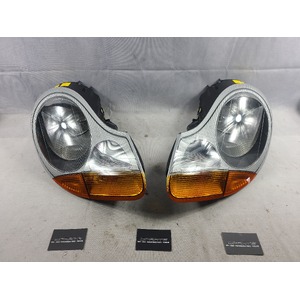 996 Carrera C4 GT3 Amber Headlight Head Lights Set Pair Halogen